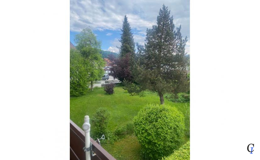 Blick vom Balkon