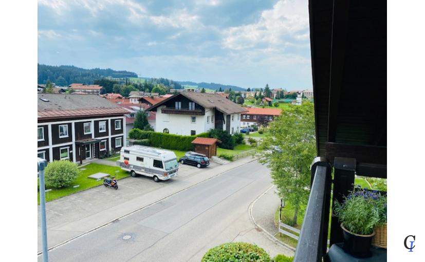 Blick vom Balkon Wohnzimmer
